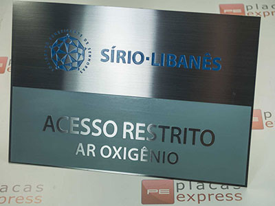 Placa de sinalização