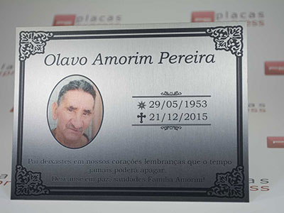 Placa de jazigo